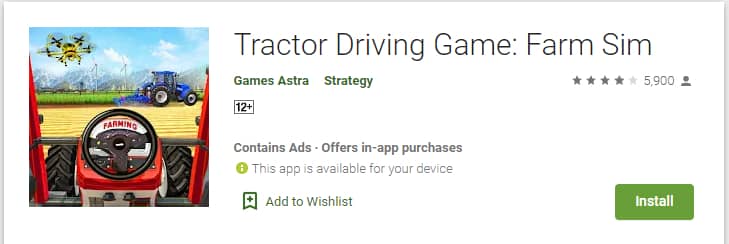 Tractor Driving Game: Farm Sim